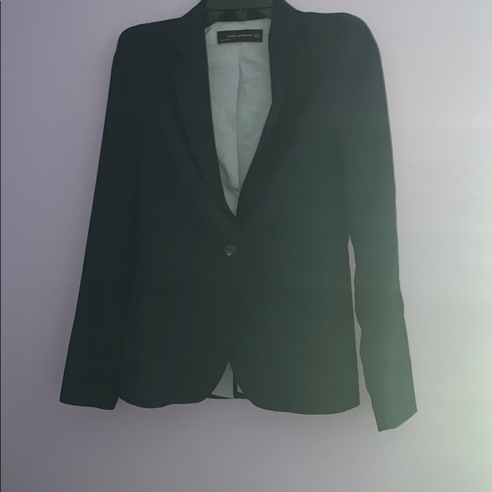 Zara Navy Blue Blazer (XS) (24)